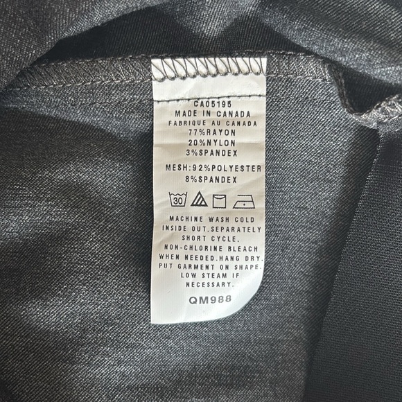 Piccadilly Pull-On Straight Leg Pants in Heather Charcoal Size 8 EUC - Picture 6 of 10